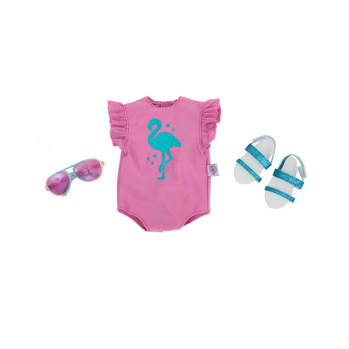 Chad Valley Designafriend Flamingo Beach Outfit