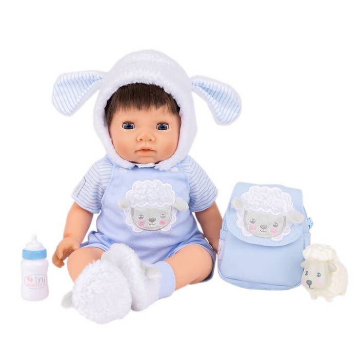 Chad Valley Tiny Treasures Baby Doll Little Lamb Outfit Set Tiny