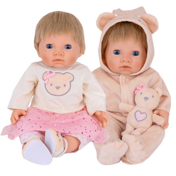 Chad Valley Tiny Treasures Baby Doll Teddy Bumper Outfit Set Tiny Treasures Dolls Fluffy Toys Chad Valley Toys