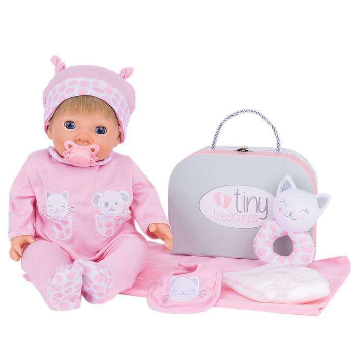Chad Valley Tiny Treasures Dolls Pink Layette Set
