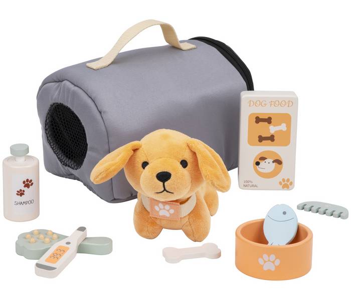 Chad Valley Wooden Pet Care Set