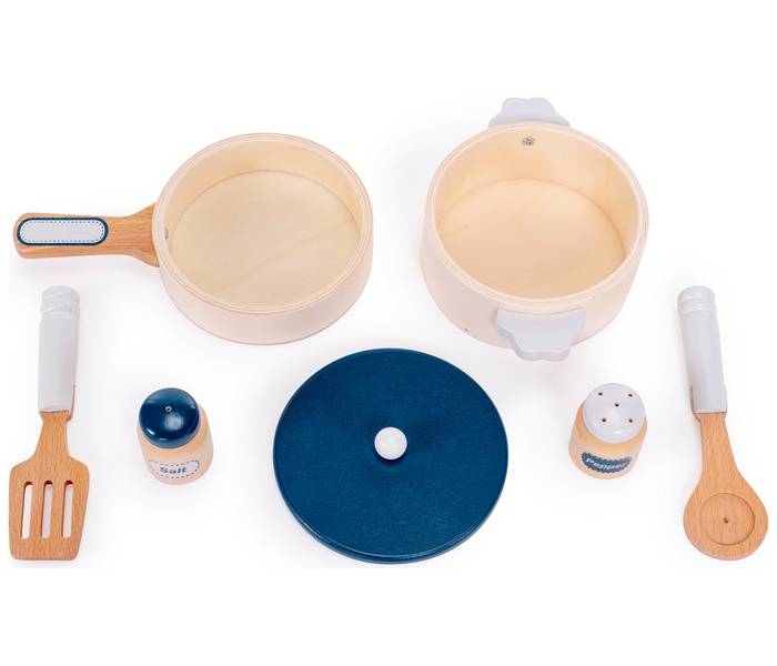 John Lewis Wooden Pots & Pans  Wooden baby toys, Pots and pans, John lewis