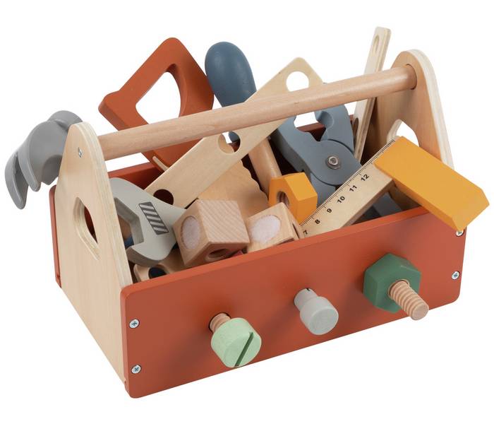 Chad Valley Wooden Tool Box (2022 Version), Wooden Toys