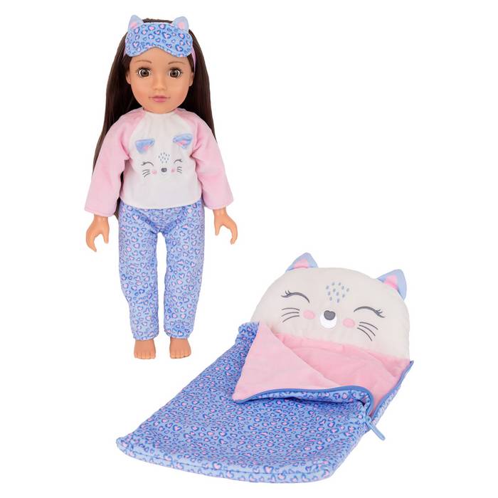 Chad Valley DesignaFriend Dolls Purr-fect Night In Sleepover Set