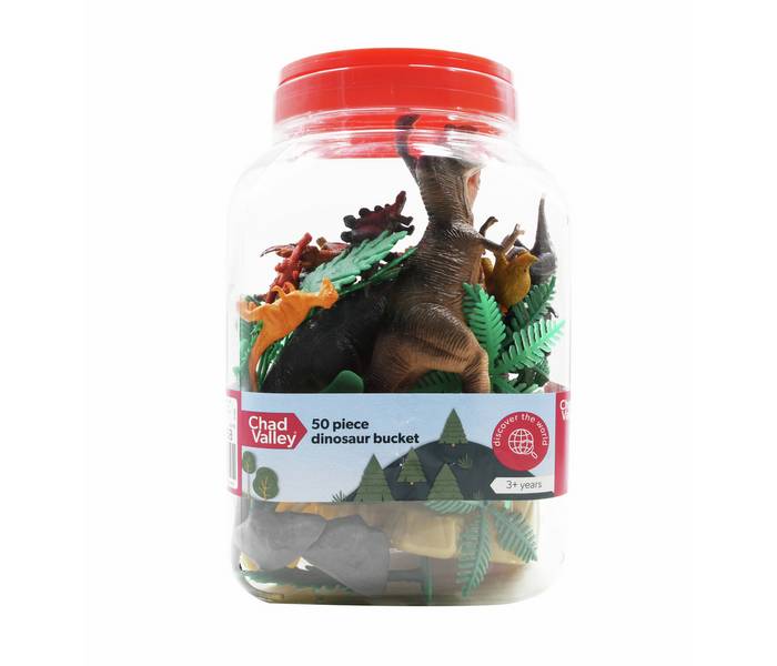 Chad Valley Dinosaur Bucket 50 Pieces (2025 Version)