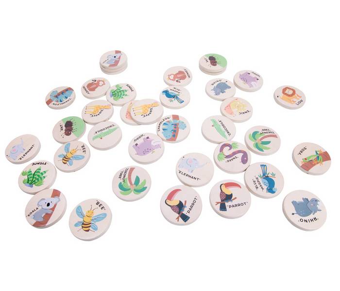 Chad Valley Jungle Wooden Memory Game