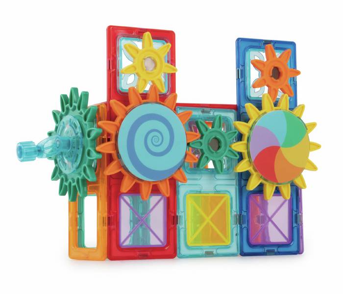 Chad Valley Magnetic Tiles Gear & Cogs Set