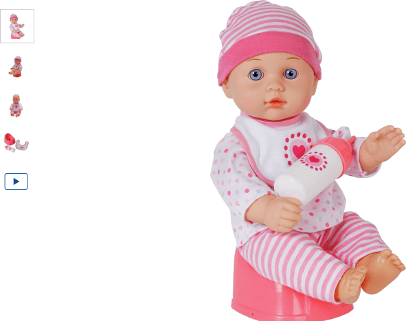 The New York Doll Collection Drink and Wet Potty Training Doll