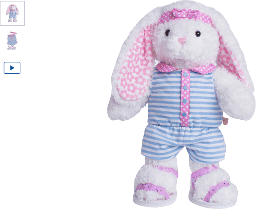 chad valley design-a-bear striped playsuit outfit