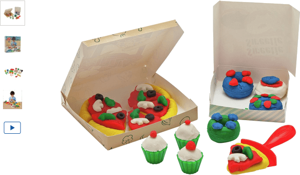 Chad Valley Dough Pizza and Cupcake Set