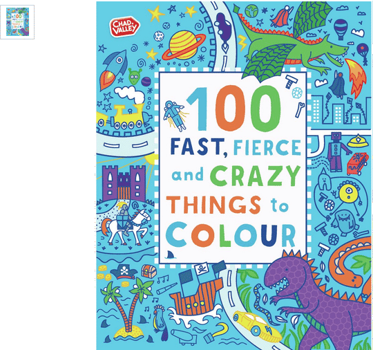 chad valley fast fierce crazy colouring book