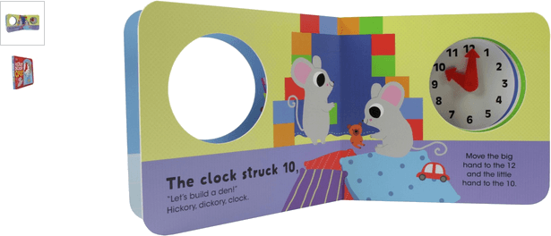 chad valley hickory dickory clock boardbook