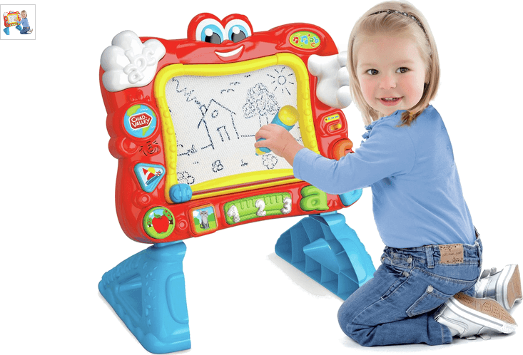 Chad Valley PlaySmart Interactive Magnetic Easel  PreSchool  Infant   PreSchool  Chad Valley Toys