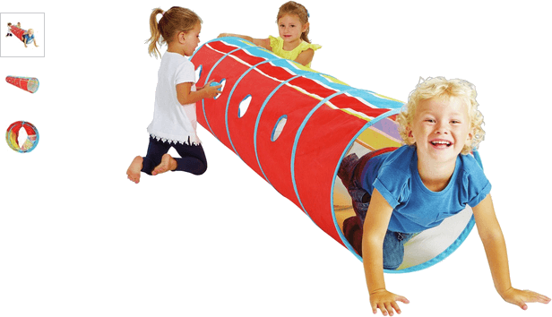 chad valley stripe and mesh extra long tunnel