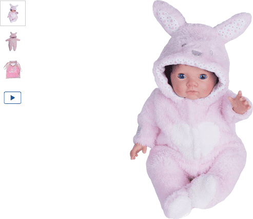 Chad Valley Tiny Treasures Bunny Cosy Outfit | Tiny Treasures