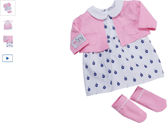 chad valley tiny treasures nautical fun outfit