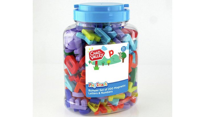 Chad Valley PlaySmart Magnetic Letters Numbers Bumper Set Pre School Infant Pre School Chad Valley Toys