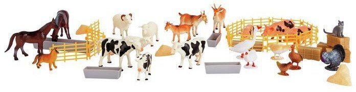 Chad Valley Farm Figures Bucket 50 Piece Fantasy Worlds Action Adventure Chad Valley Toys