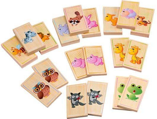 Chad Valley Large Wooden Outdoor Animal Pairs Game
