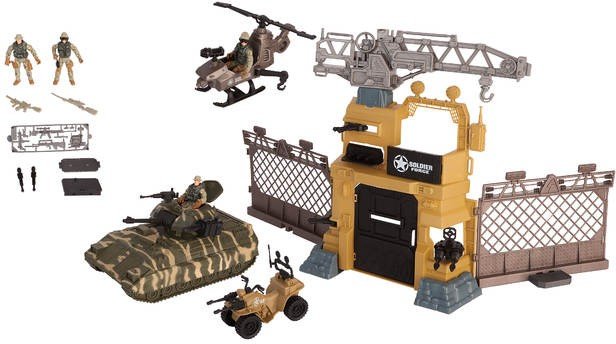 Chad Valley Viii Tank And Camp Playset