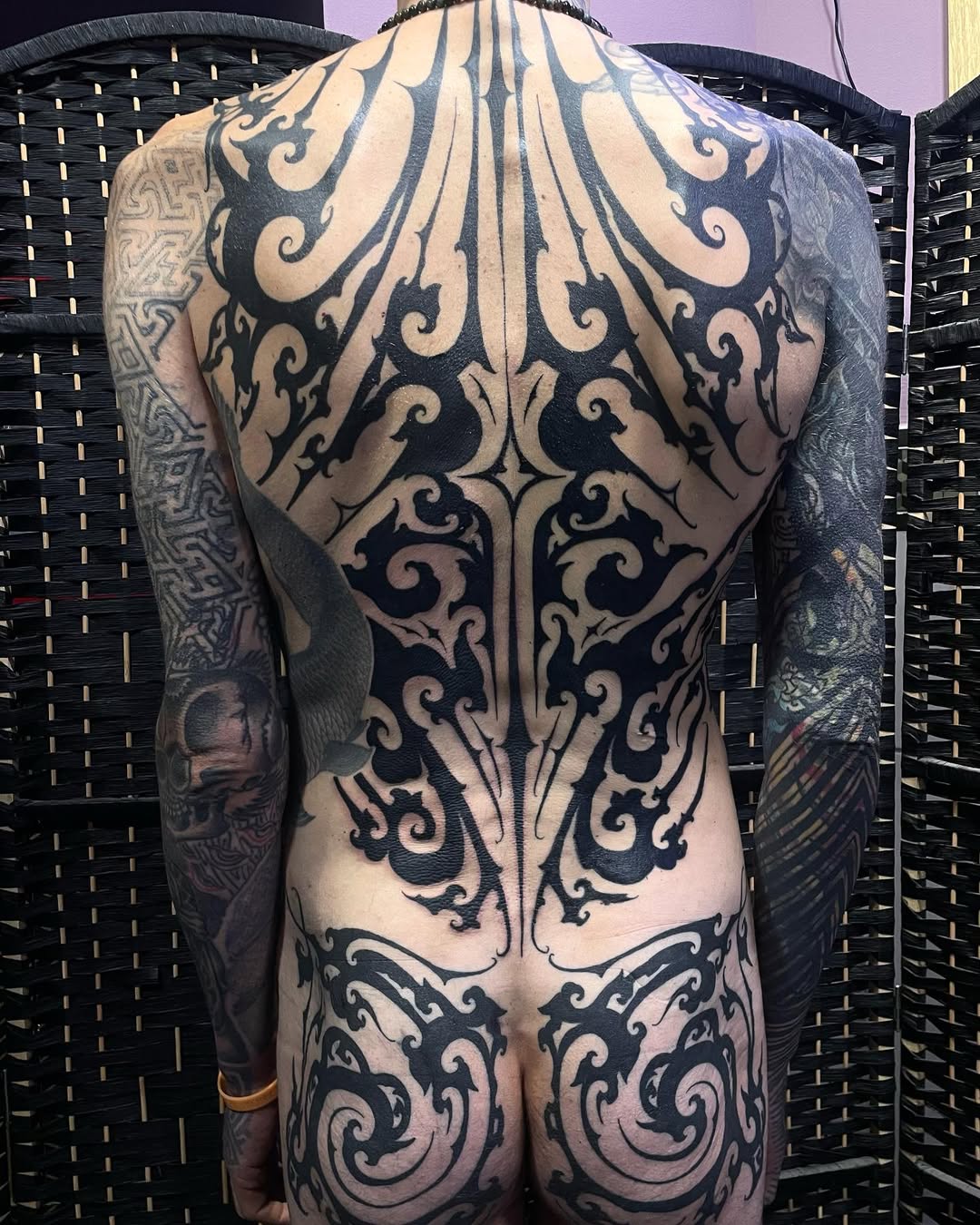 Blackwork tattoo by Madhav