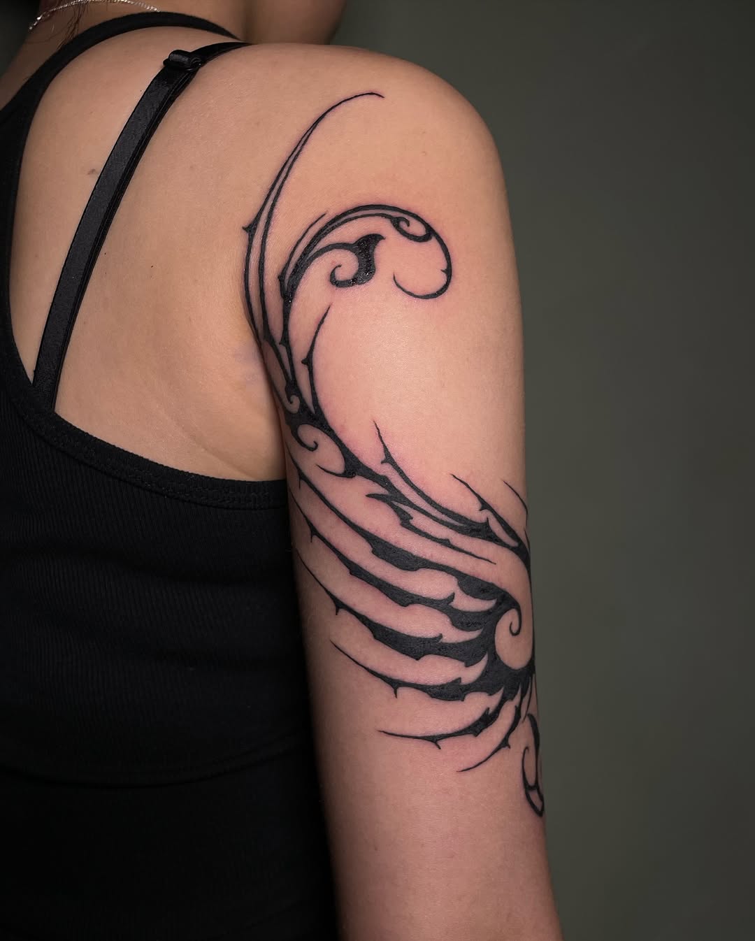 Blackwork tattoo by Madhav