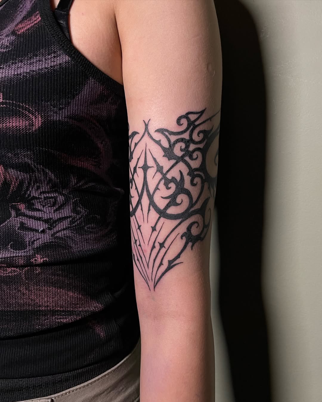 Blackwork tattoo by Madhav