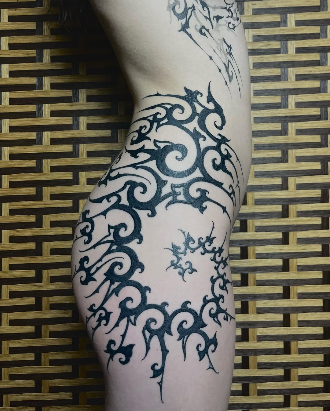 Blackwork tattoo by Madhav