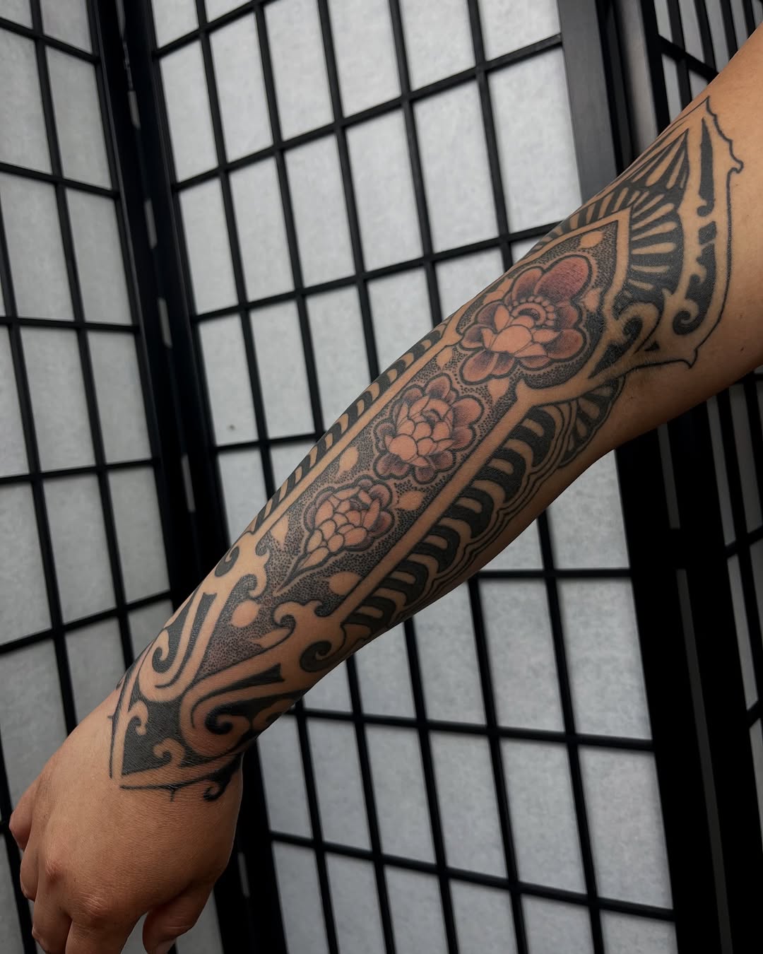 Blackwork tattoo by Madhav