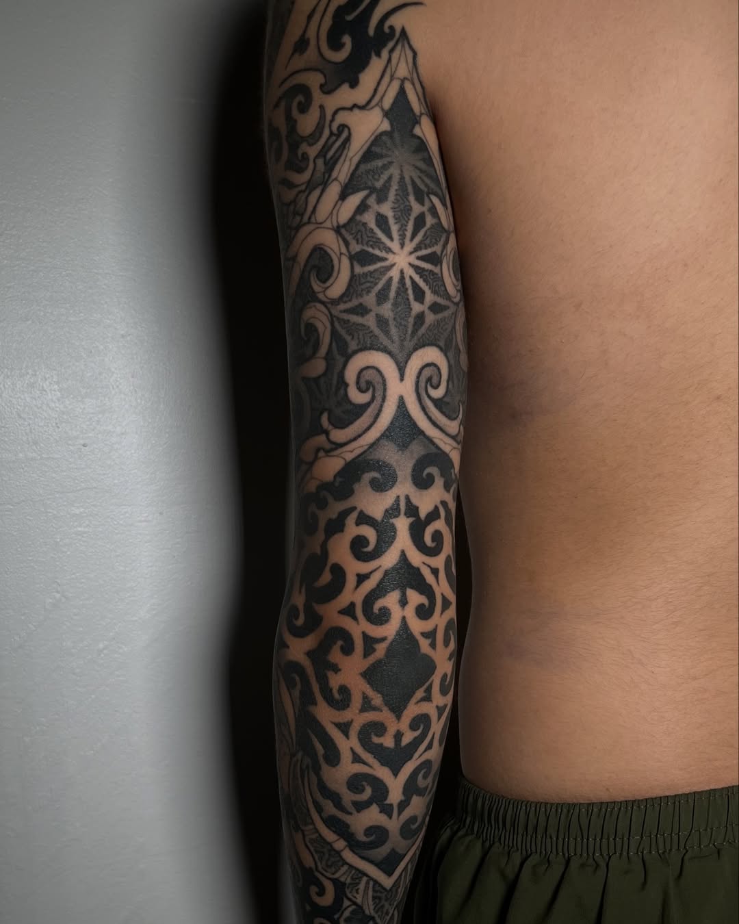 Blackwork tattoo by Madhav