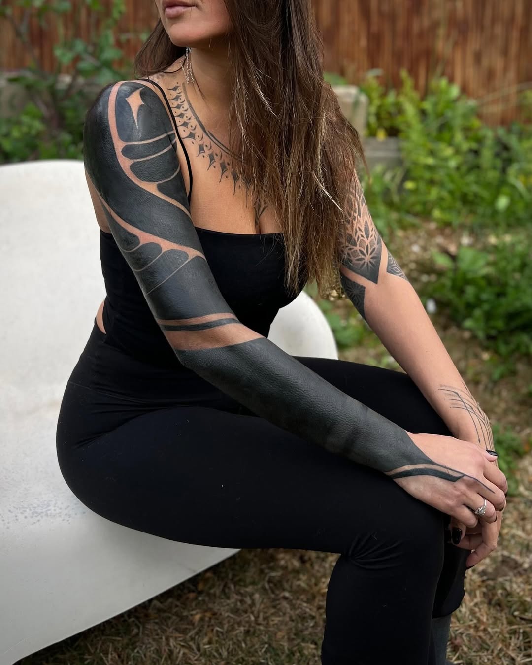 Blackwork tattoo by Dana Avraham