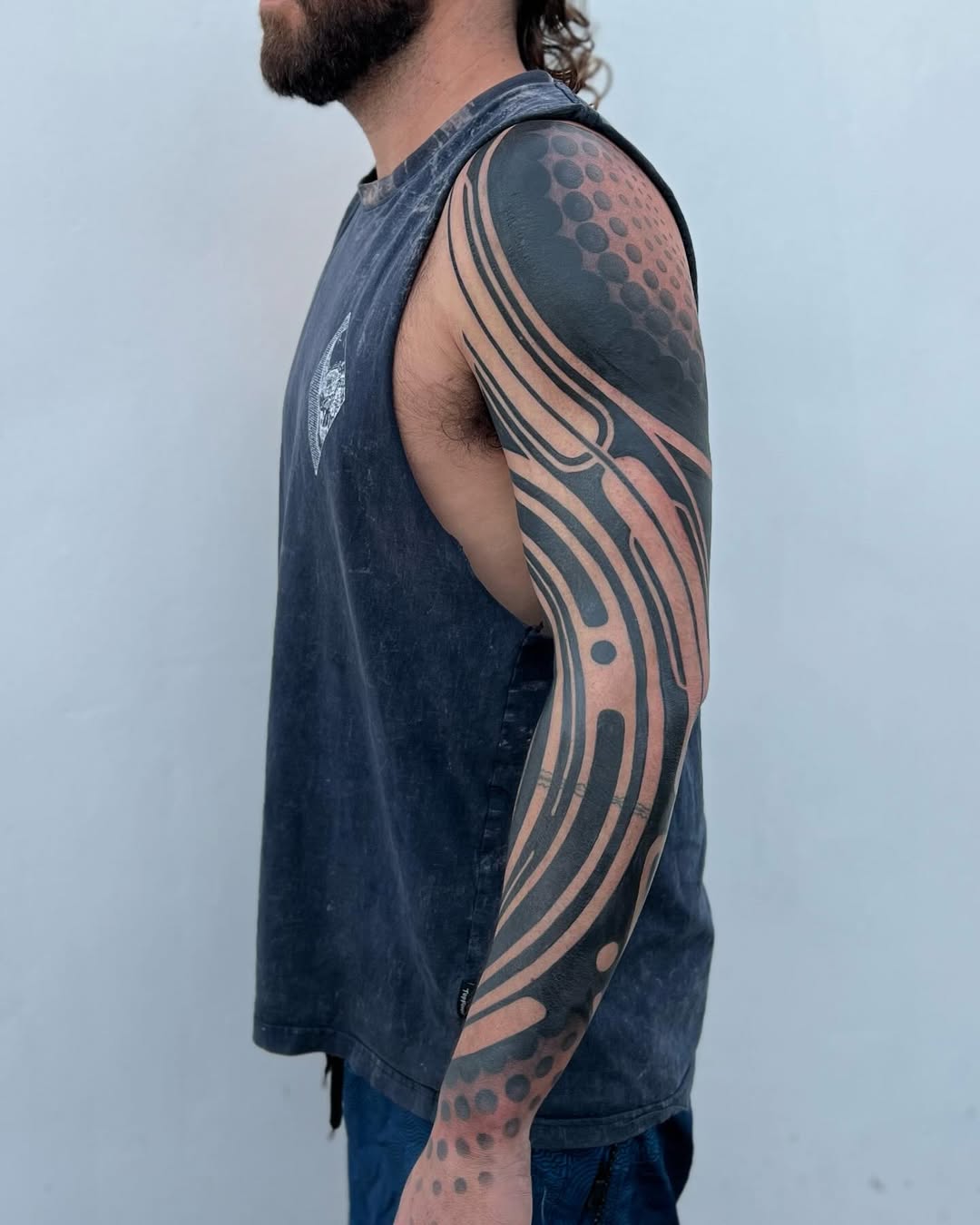 Blackwork tattoo by Dana Avraham