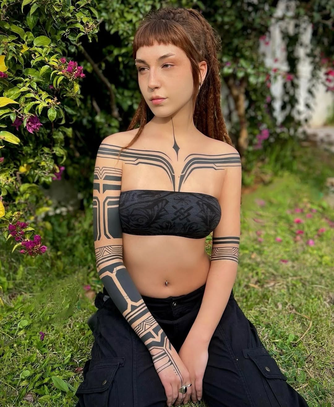 Blackwork tattoo by Dana Avraham
