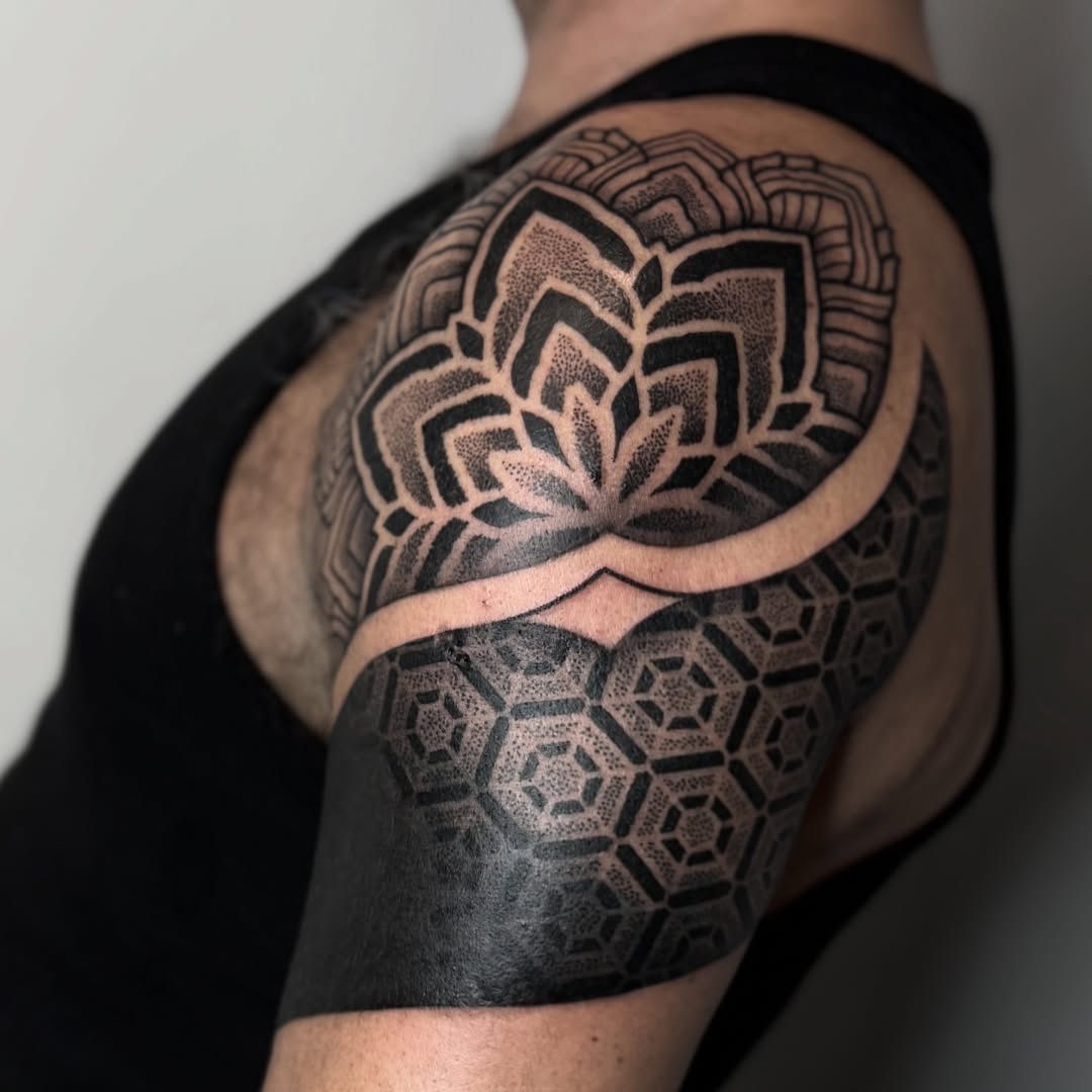 Blackwork tattoo by Jason Koifman