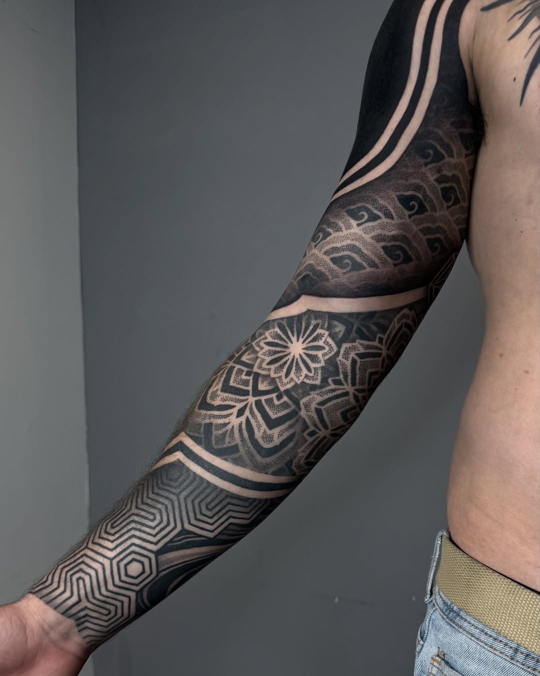 Blackwork tattoo by Jason Koifman