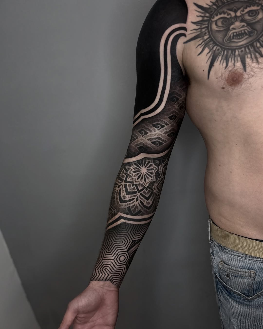 Blackwork tattoo by Jason Koifman