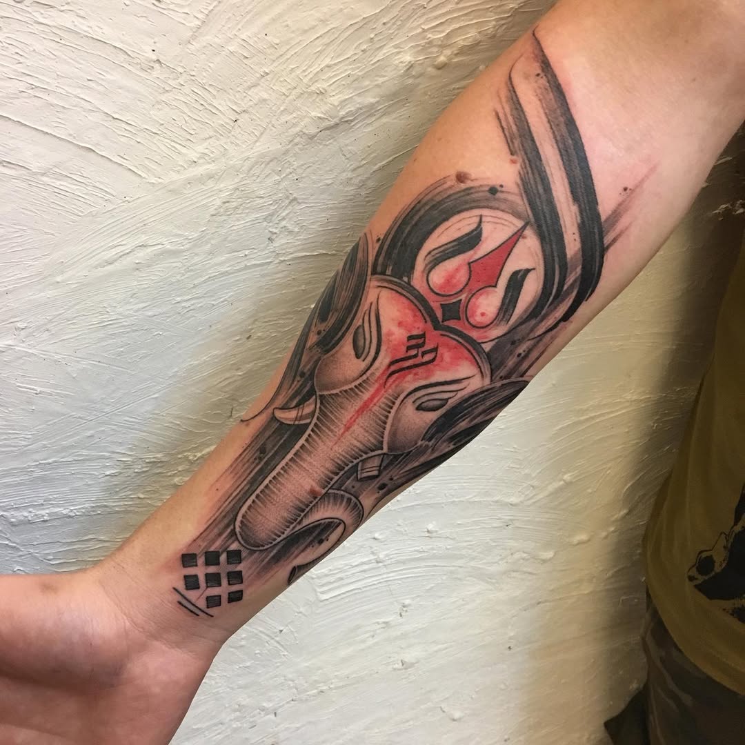 Calligraphy tattoo by Pramod Deshmukh