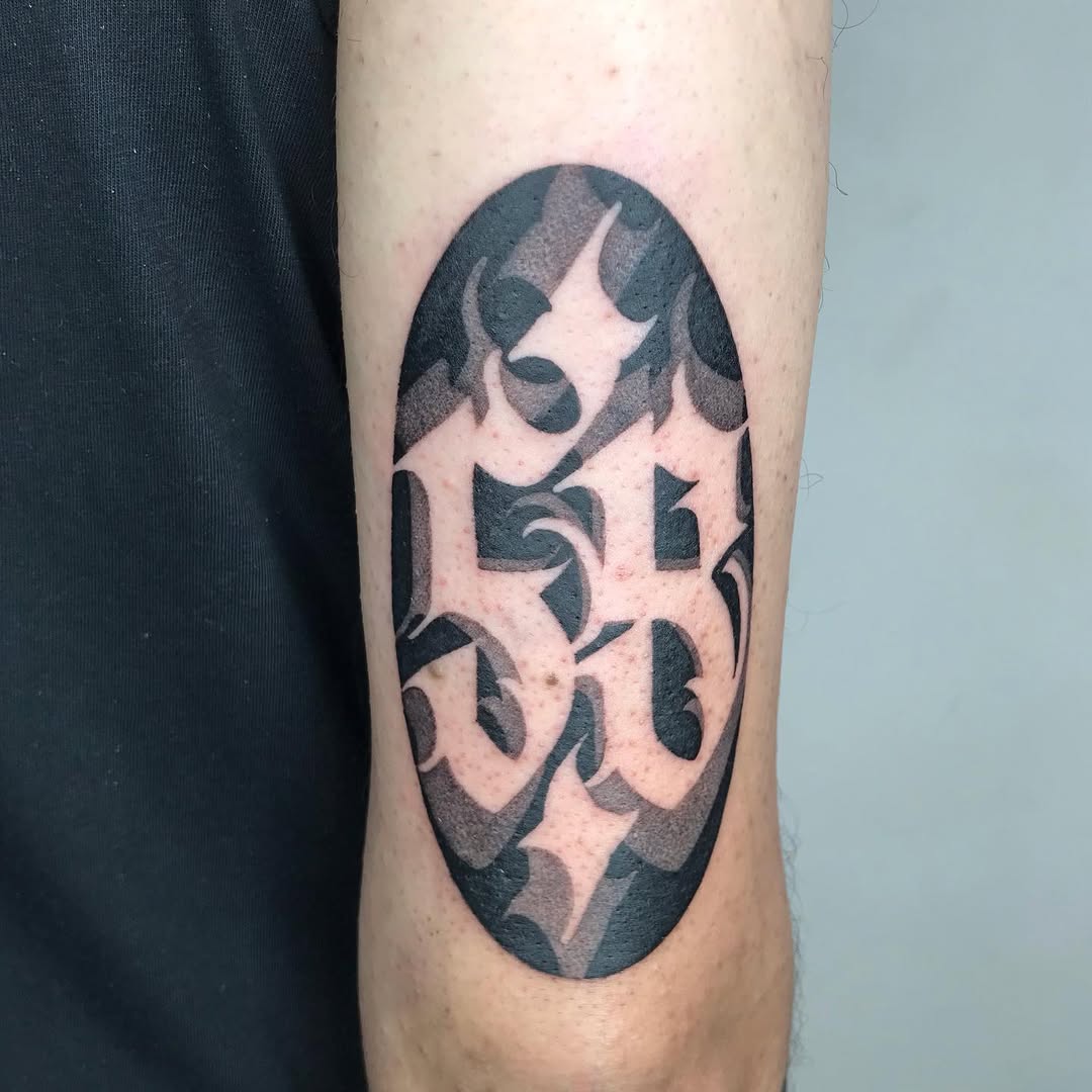 Calligraphy tattoo by Pramod Deshmukh