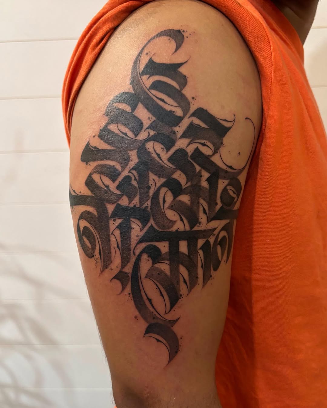 Calligraphy tattoo by Pramod Deshmukh