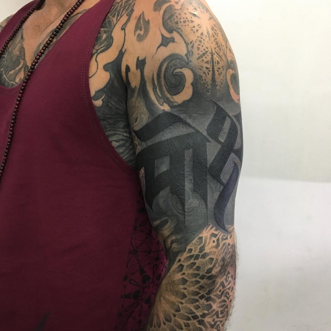 Calligraphy tattoo by Pramod Deshmukh