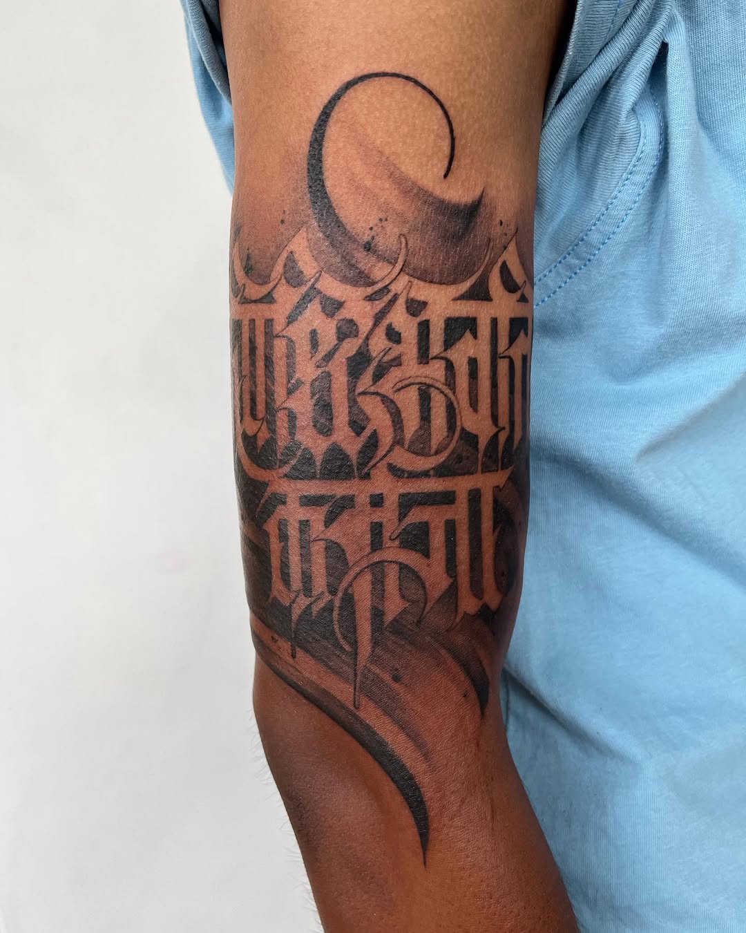 Calligraphy tattoo by Pramod Deshmukh