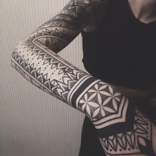 Dotwork tattoo by Jinn Tony
