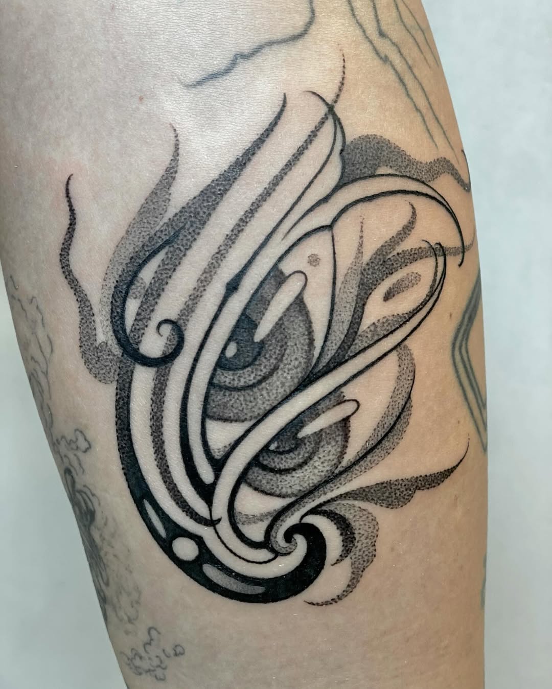 Dotwork tattoo by Jinn Tony