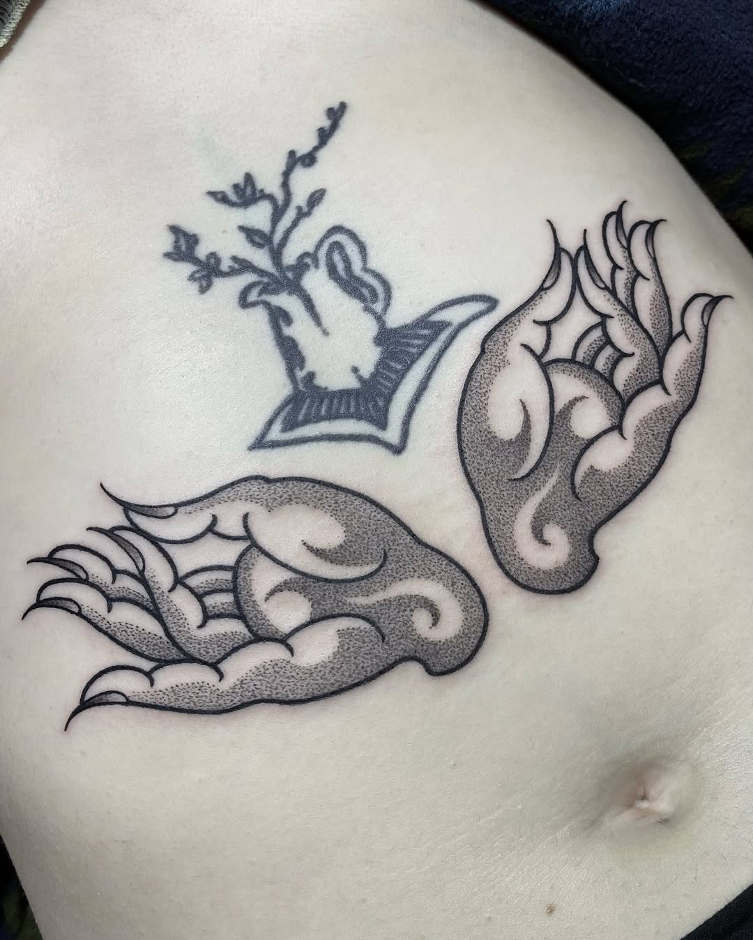 Dotwork tattoo by Jinn Tony