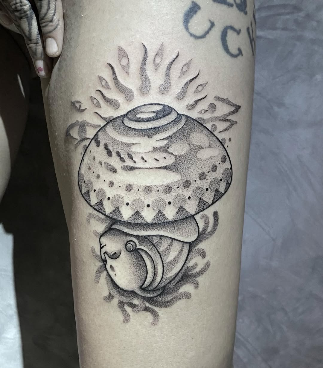 Dotwork tattoo by Jinn Tony
