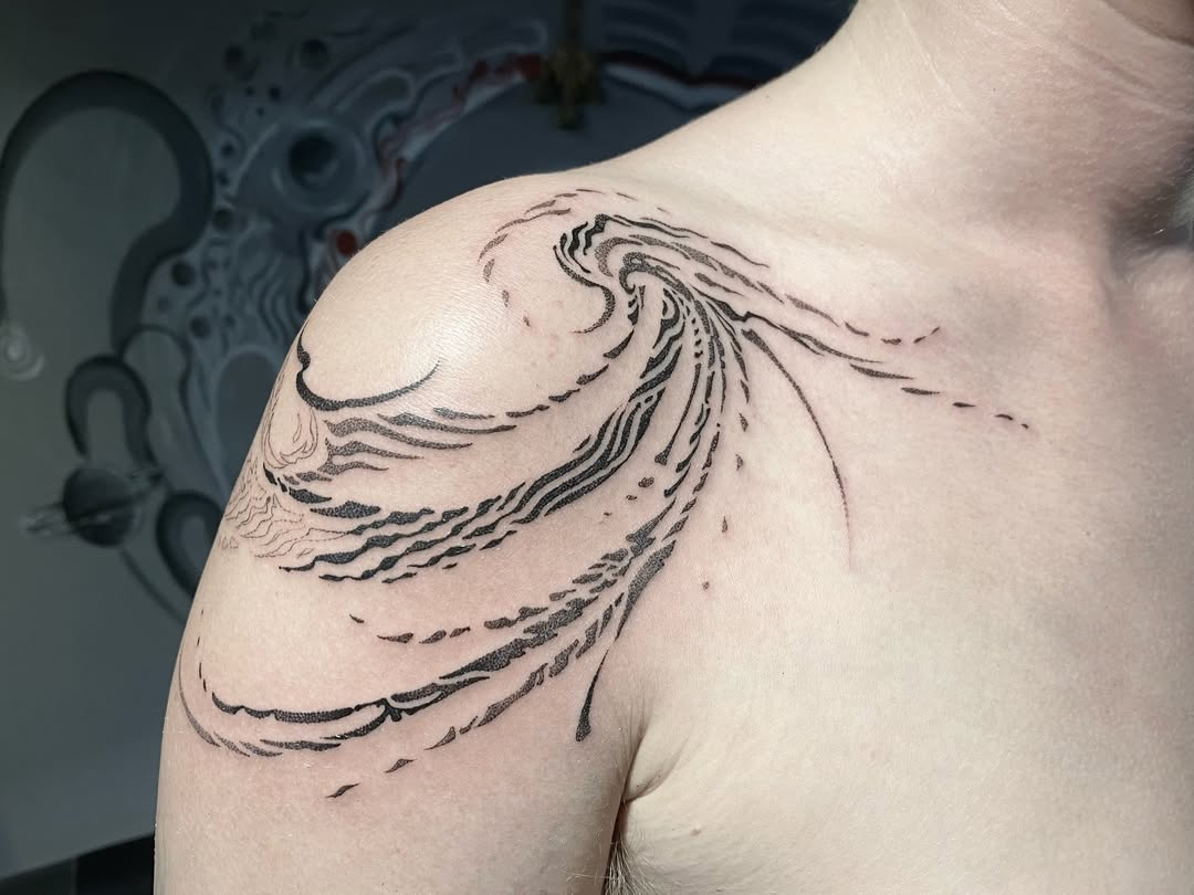 Dotwork tattoo by Jinn Tony