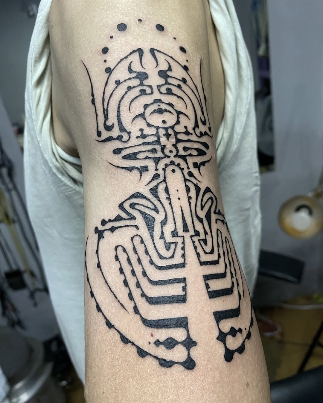 Dotwork tattoo by Jinn Tony