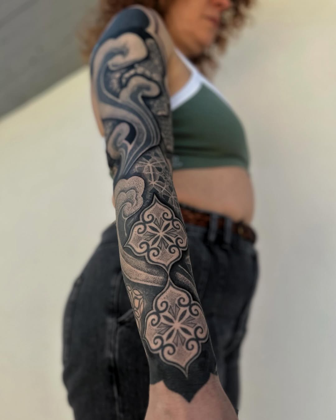 Geometric tattoo by Giada