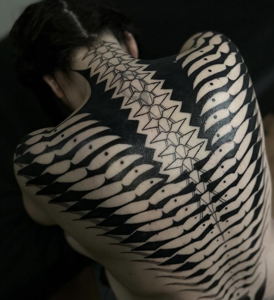 Geometric tattoo by Dana Sha