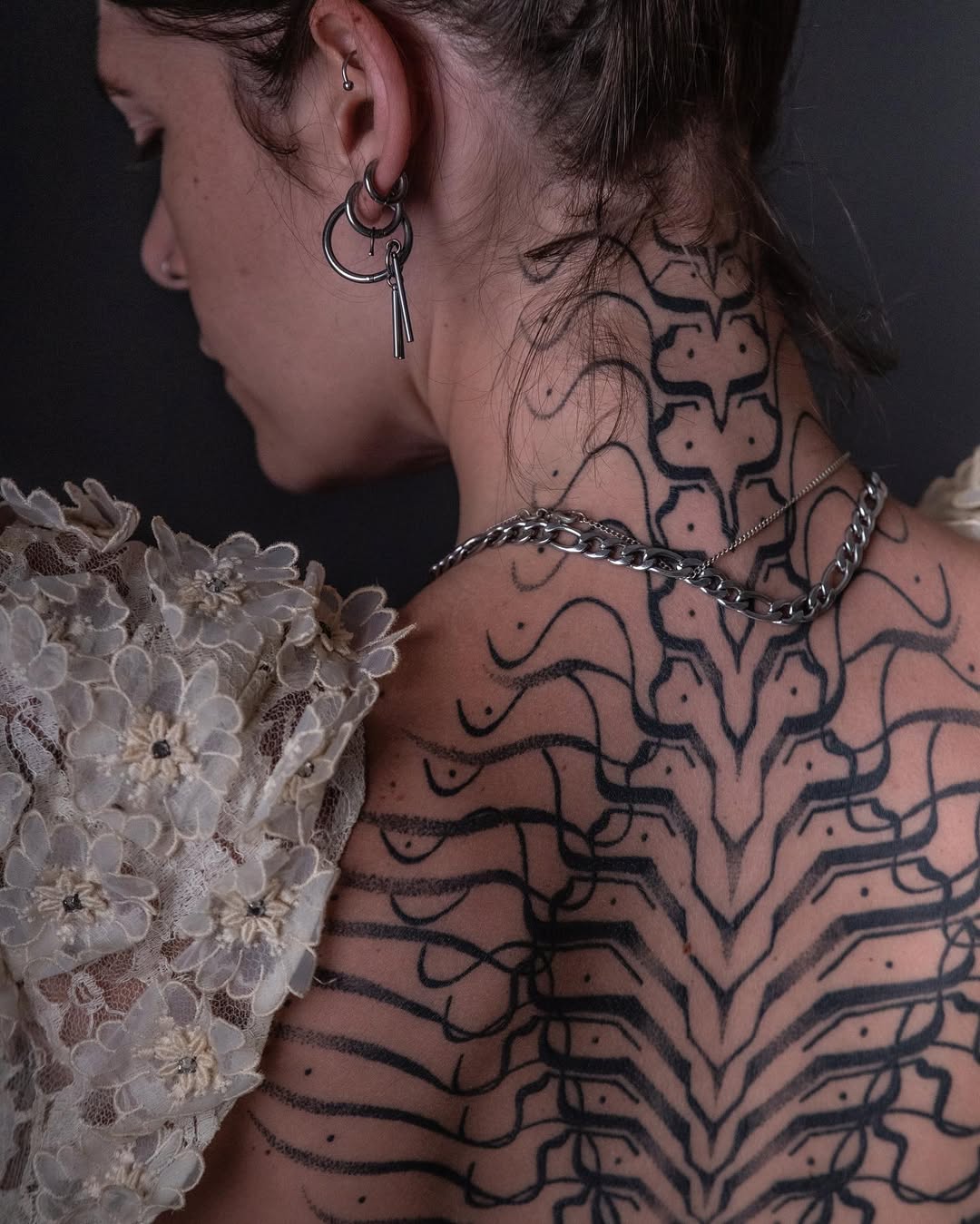 Geometric tattoo by Dana Sha
